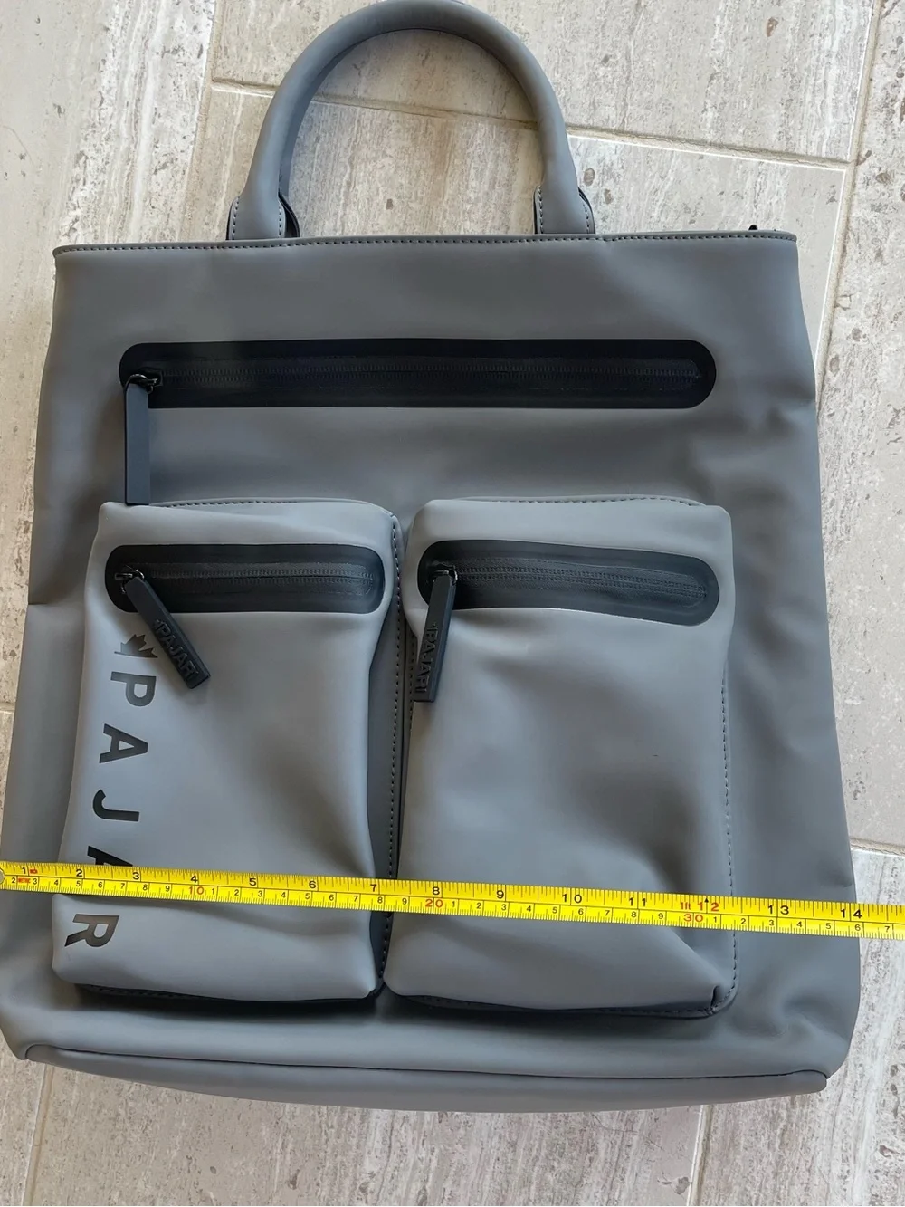 Gray Men’s Pajar Canada Water Resistant Tote Bag with Detachable Strap
